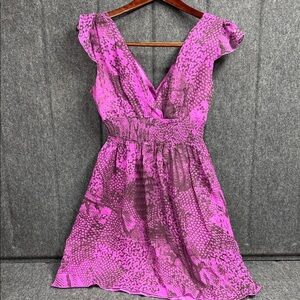 Armani Exchange Vibrant Pink Mini Dress